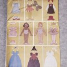 Butterick 3280 12" Fabric Paper Doll & Clothes.