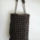 Handmade Dot Bag From Remainder Leather (Dark Brown)