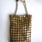 Handmade Dot Bag From Remainder Leather (Antik Gold)