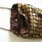 Handmade Dot Bag From Remainder Leather (Antik Gold)