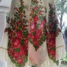 Russian shawl 100% rare dense wool 58" x 58"