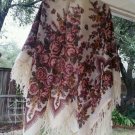 Russian shawl 100% rare dense wool 58' X 58'