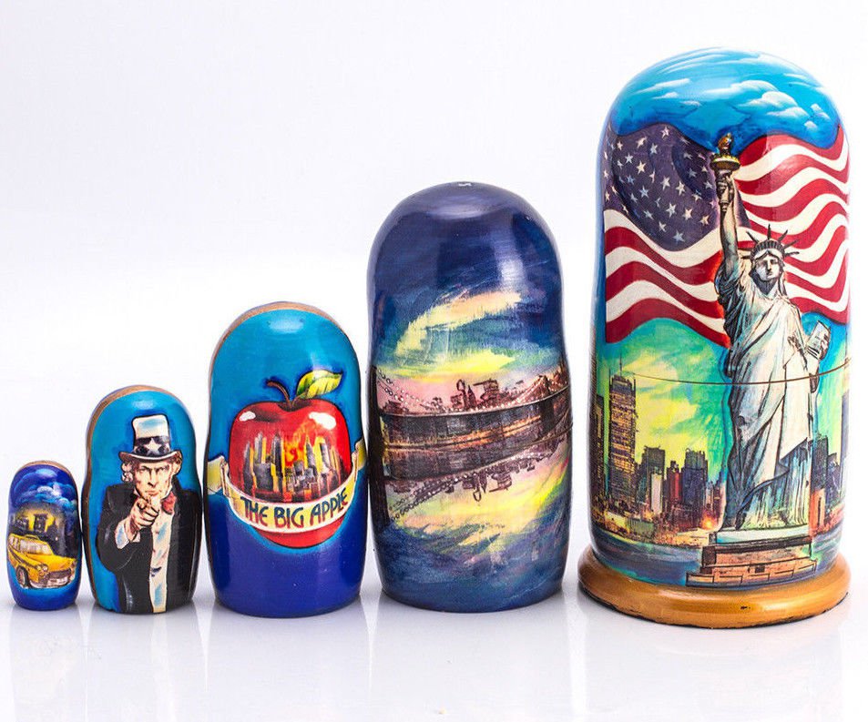 Nesting doll New York Statue 7'