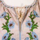 Embroidered linen dress Maxi XXL
