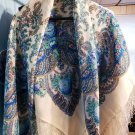 Pavlovo Posad shawl 100% wool 50x50'