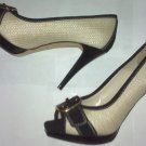 Preowned Zara Collection CRM/BLK Ladies Shoes Sz 8