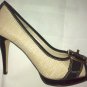 Preowned Zara Collection CRM/BLK Ladies Shoes Sz 8