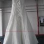 Strapless Lace and Satin Tea Length Wedding Dress with Lace Bolero Jacket