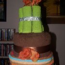 Tangerine Dream Towel Cake
