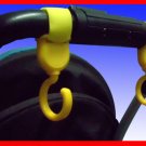Multi Purpose Baby Stroller Hooks (Yellow) - 1 pair