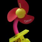 Baby stroller/ Jogger Mini Laser Clip-on Fan (Blade-Red)