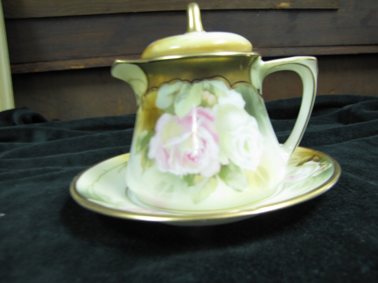 R.S. Germany Porcelain Teapot With Underplate