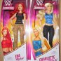 New WWE Superstars Charlotte Flair and Eva Marie Dolls Free Shipping