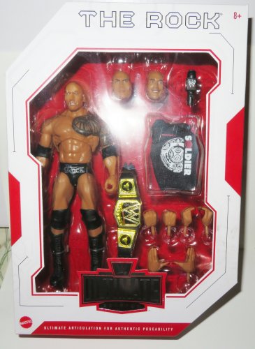 New WWE Ultimate Edition 10 The Rock Action Figure