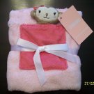 Pink Gymboree Mischievous Monkey Girl Lovey Blanket NWT