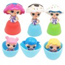 Set of 12 Mini Cupcake Surprise Transforming Princess Dolls