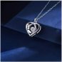 Love Heart Zirconia Moissanite Elegant Design Fashion Pendant Necklace Jewelry Gift