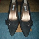CARESSA Dress Heels In Black Women Size 10 1/2 With Buckle at Front