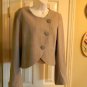 LADIES SIZE XL Anthropology Tulle Gray Pinstripe Sexy Classy Career JACKET NWOT