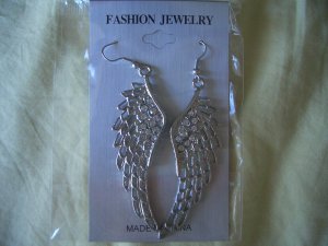 Angel Wings Earrings Silver