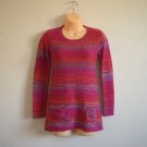 Cute Pink Multi-Color Sweater Dress