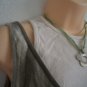Japan Korea Cute Two Layers Tank Top Military Green