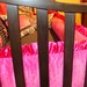 Pink and Zebra Crib Set