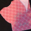 Pink Bib and Burp Cloth Set