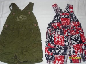 Overall Shorts