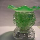 Frosted Green ELECTRIC Wax  WARMER Lamp
