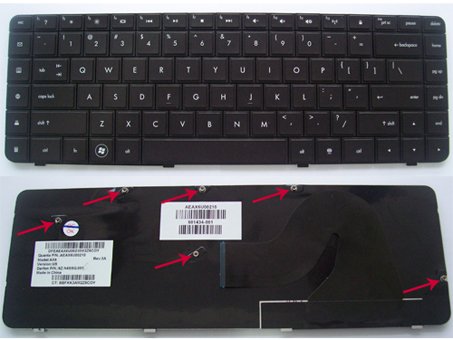 HP Compaq G62 G62-100 G62-200 Series, Presario CQ62 CQ62-300 Black keyboard 606685-001
