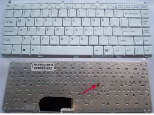 US Layout Sony VAIO VGN AR, VGN FE Series Laptop Keyboard White