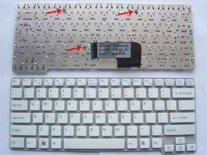 SONY VAIO VPC CW Series Laptop Keyboard - US Layout White Color