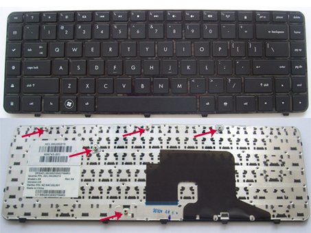 DBTLAP Ventole per CPU da Computer per HP Pavilion DV6-6b00 DV6-6c00 Serie 641476-001 Ventola di Raffreddamento della CPU