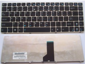 Original Keyboard fit ASUS UL80 UL80A UL80AG UL80JT UL80V Series Laptop -- Black WITH Silver Frame