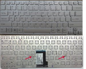 Sony VAIO VPC CA VPC-CA VPC-CA15 VPC-CA17 VPC-CA19 Series White Keyboard