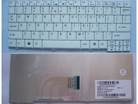 Acer P531h keyboard - New Acer Aspire One P531h keyboard us layout white