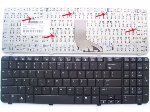 HP G61-511WM keyboard - New HP Compaq G61-511WM Series Keyboard US layout black