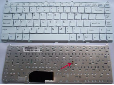 US Layout Sony VAIO VGN-FE21 Series Laptop Keyboard White