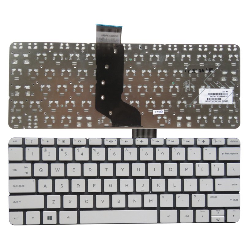 NewHP Stream 11-D 11-P 11-R Laptop keyboard US layout White 792906-001	794447-001