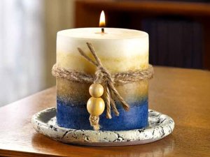 Earth-Tone Candle