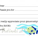 Fish Party Thank You
