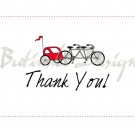 Biking w/ Baby Shower Thank You Card