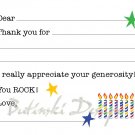 Candles Party Thank You Card