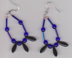 blue native earrings
