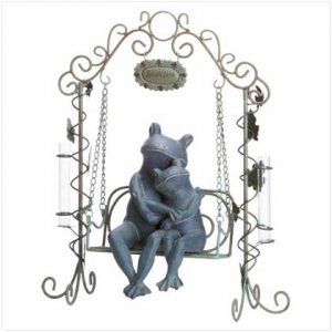 Loving Frogs On Swing