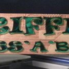 5"x23" Wood sign *Text , Picture, Acrylic and full cut out*