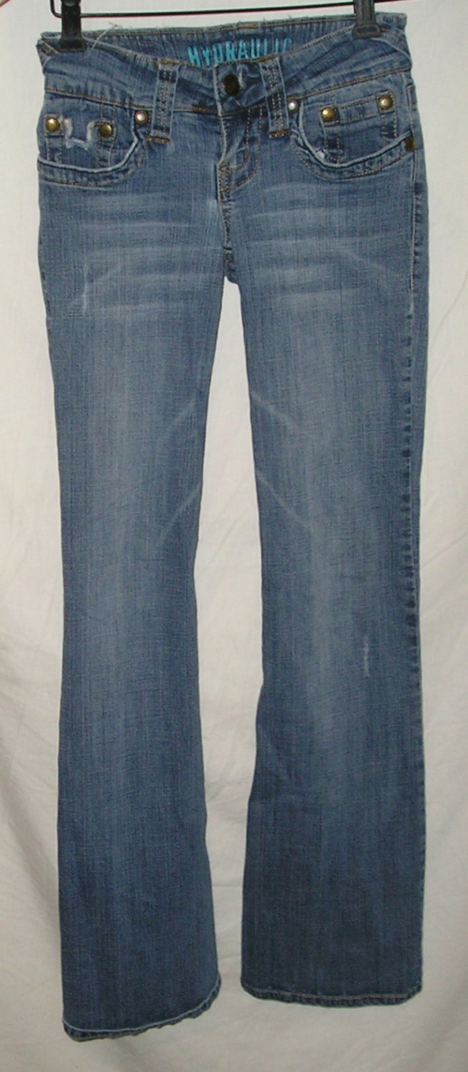 Jeans - Size 0 by Hydraulic - Flare Low Rise - blue