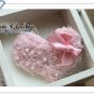 Hair Clamps - blue with pearl & ribbon - 2