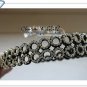 Headbands - black with circle & crystal - 33